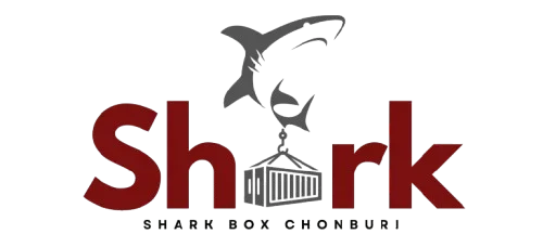 Logo Shark Box Chonburi Shark Box Chonburi บริการขายตู้คอนเทนเนอร์ และดัดแปลงครบวงจร